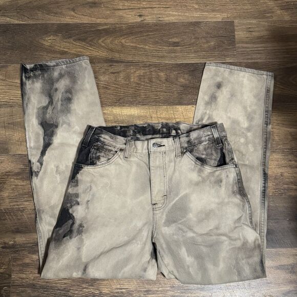 Dickies Grunge Bleach-Wash Black Jeans Trash Street Wear Men’s 32x32 (30x29) - Picture 3 of 10